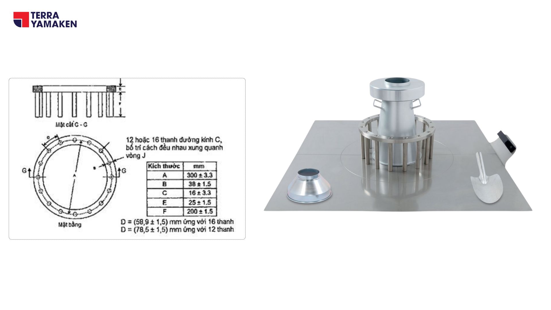 J-Ring test Self-compacting concrete testing