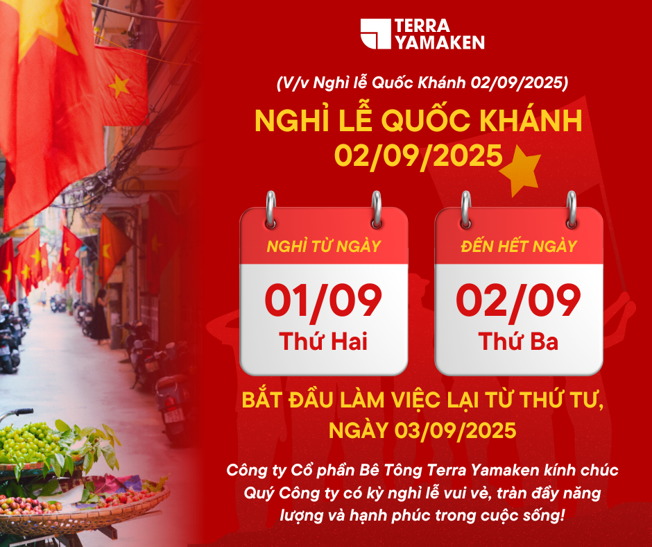 📢 Thông báo Nghỉ lễ Quốc Khánh 02/09/2025 | Terra Yamaken